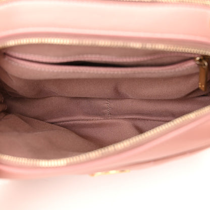 Chanel Lambskin Chevron Quilted Chain Around Camera Case Pink 8 of 12
