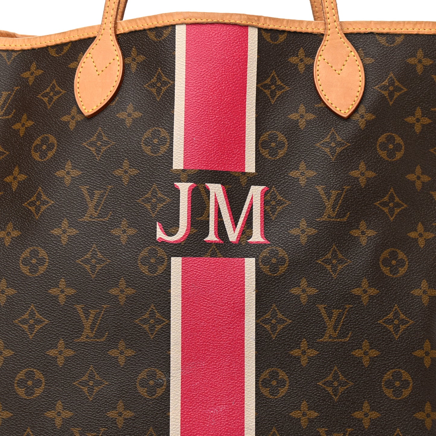 Monogram My LV Heritage Neverfull GM Fuchsia White