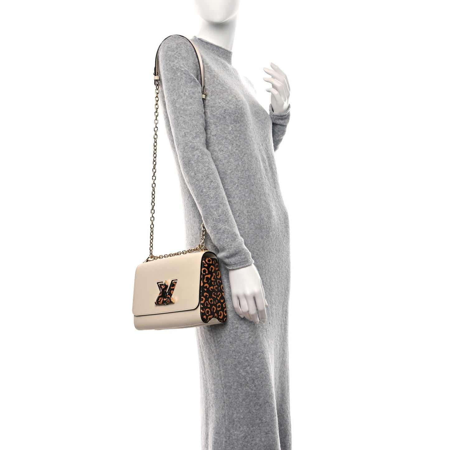 Epi Giant Jungle Twist Shoulder Bag MM Quartz