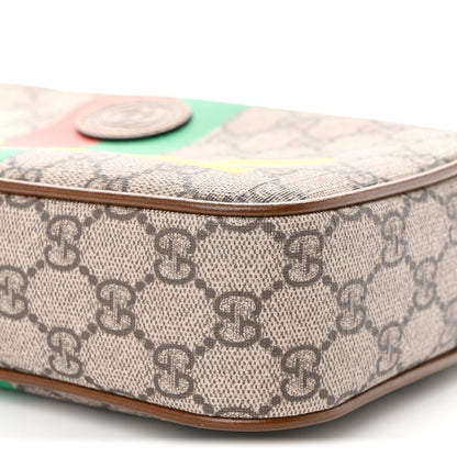 Gucci GG Supreme Monogram Azalea Calfskin Fake/Not Small Retro Interlocking G Belt Bag 90 36 Beige Ebony Brown Sugar 10 of 11