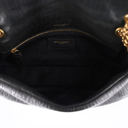 Saint Laurent Plunged Lambskin Calypso Black 6 of 11