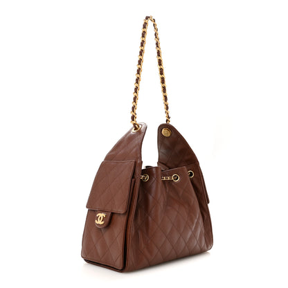 Chanel Caviar Quilted Small Chanel 25 Handbag Brown 1 of 10