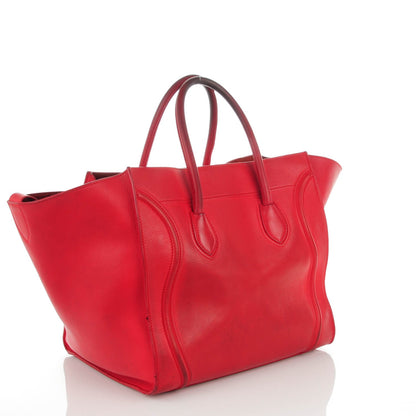 Celine Supple Calfskin Large Phantom Luggage Coquelicot 3 of 17