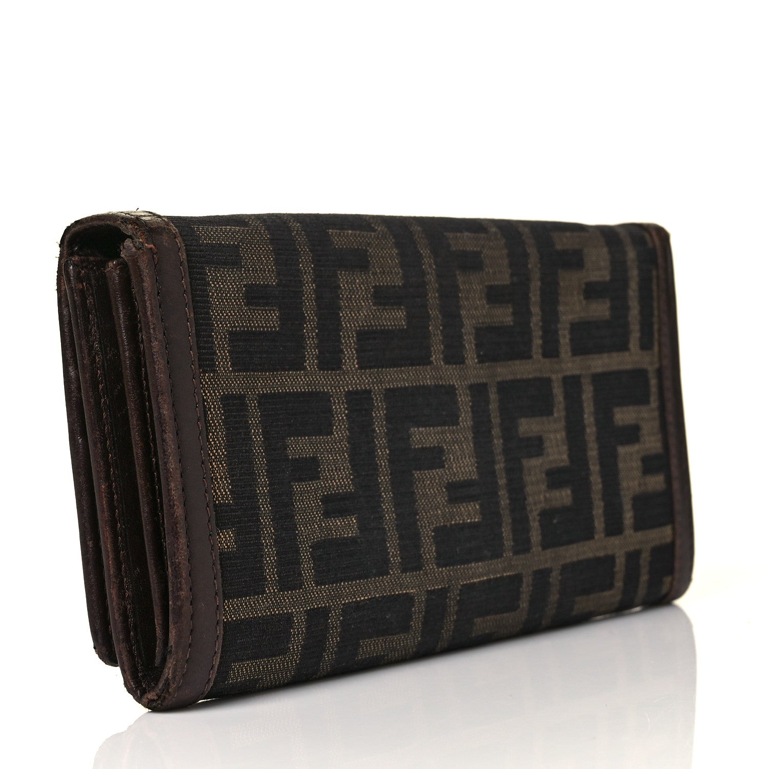 Fendi Zucca Continental Wallet Tobacco 3 of 10