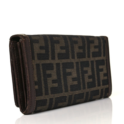Fendi Zucca Continental Wallet Tobacco 3 of 10
