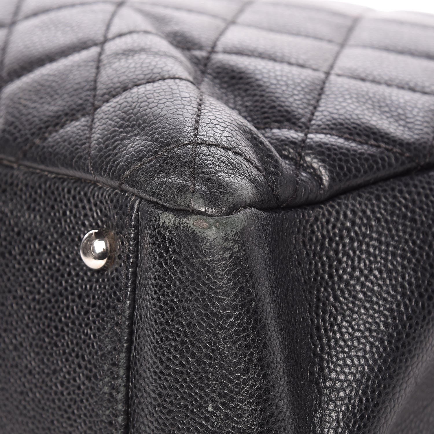 Chanel Caviar Quilted XL Grand Shopping Tote GST Black 10 of 14