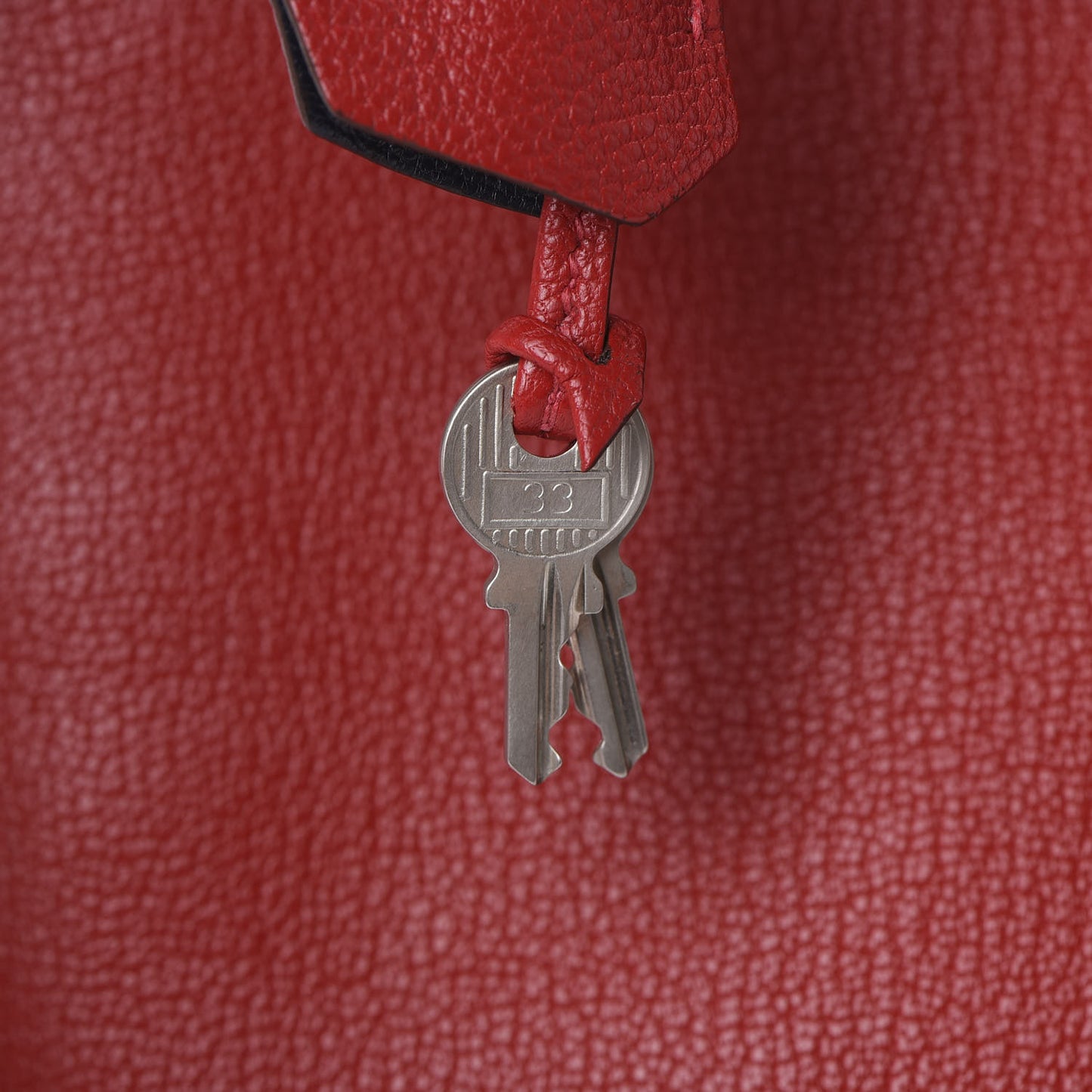 Chevre Mysore Horseshoe Kelly Retourne 28 Rouge Garance Bleu Obscur