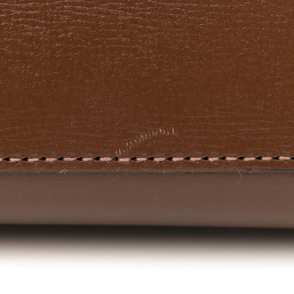 Gucci Glazed Textured Calfskin Mini Horsebit 1955 Top Handle Flap Bag Brown Sugar 11 of 15