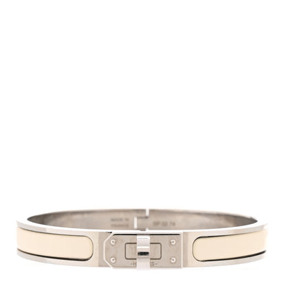 Hermes Enamel Mini Clic Kelly Bracelet PM Creme 1 of 4