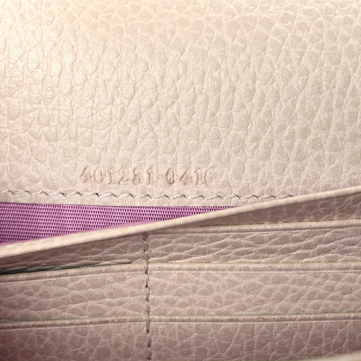 Gucci Dollar Calfskin Mini Dionysus Chain Wallet Mystic White 7 of 10
