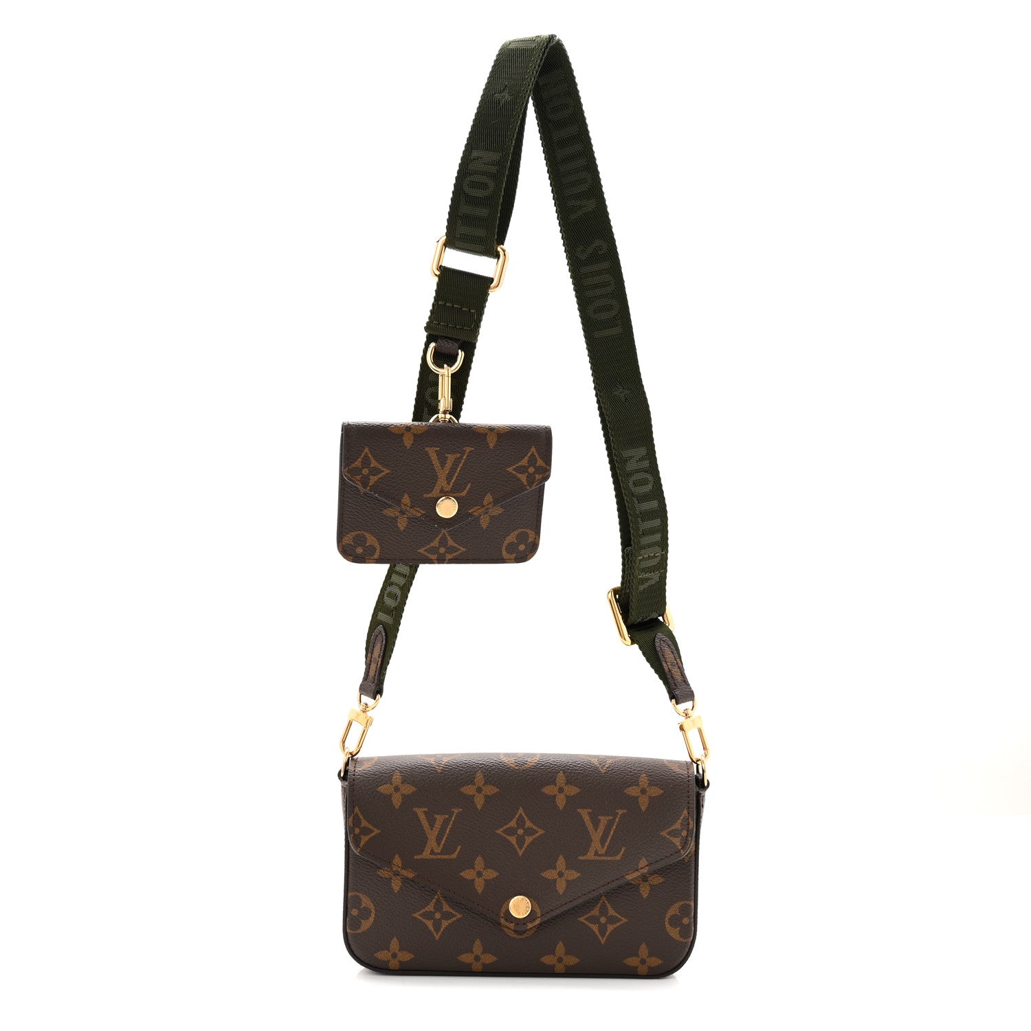 Louis Vuitton Monogram Felicie Strap & Go Kaki 1 of 10