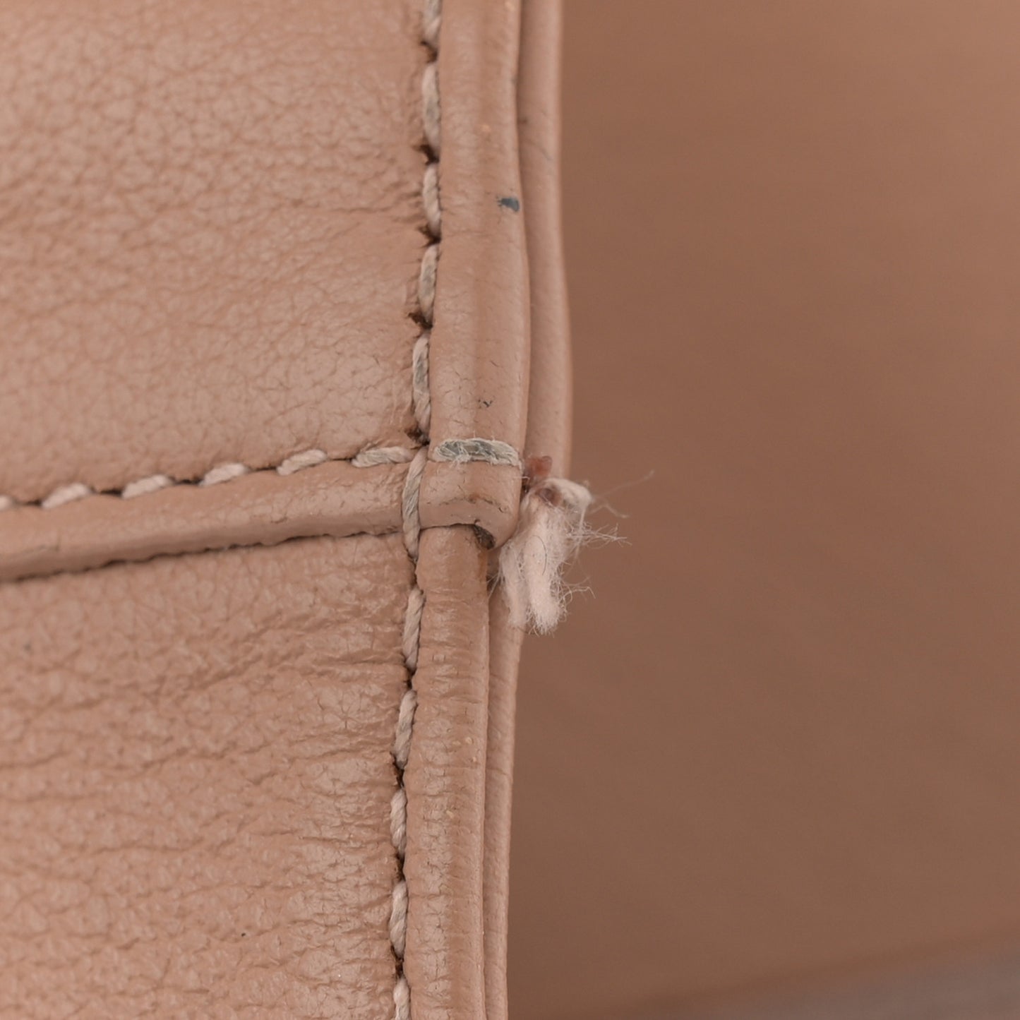 Nappa S Navy Cabas Beige Latte
