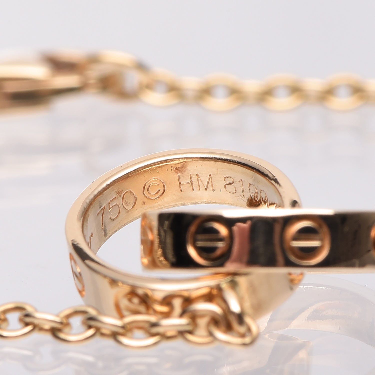 Cartier 18K Yellow Gold Interlocking LOVE Bracelet 5 of 6