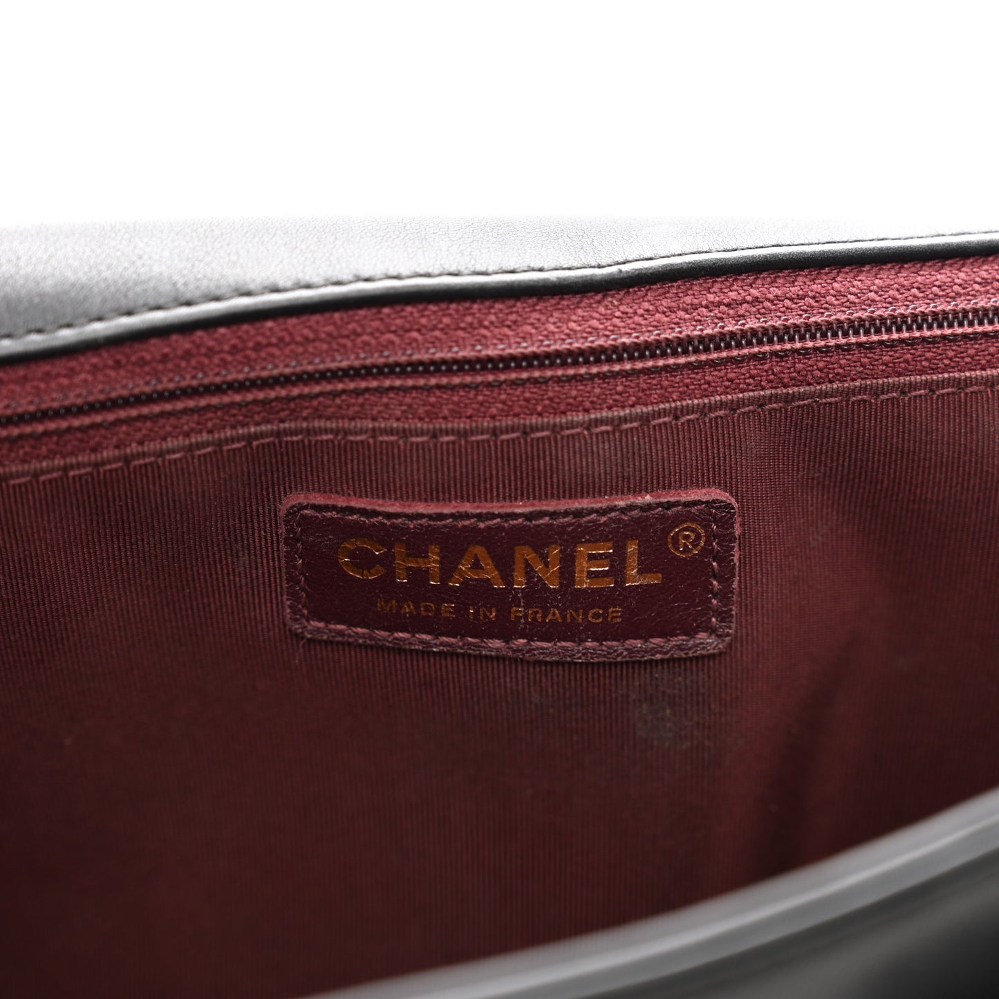 Calfskin Stitched Small Paris in Rome Messenger Black