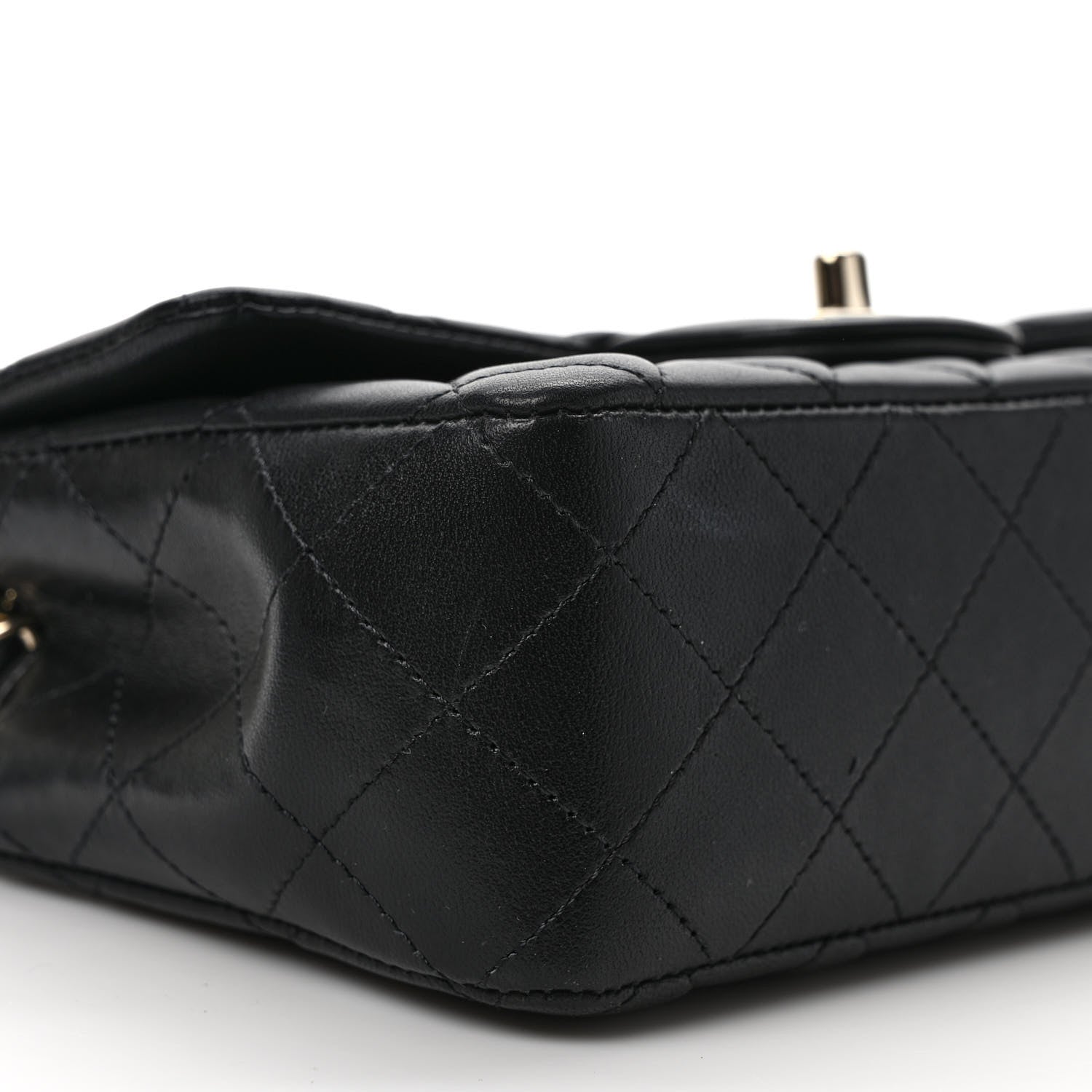 Chanel Lambskin Quilted Mini Rectangular Flap Black 8 of 11