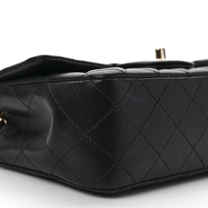 Chanel Lambskin Quilted Mini Rectangular Flap Black 8 of 11