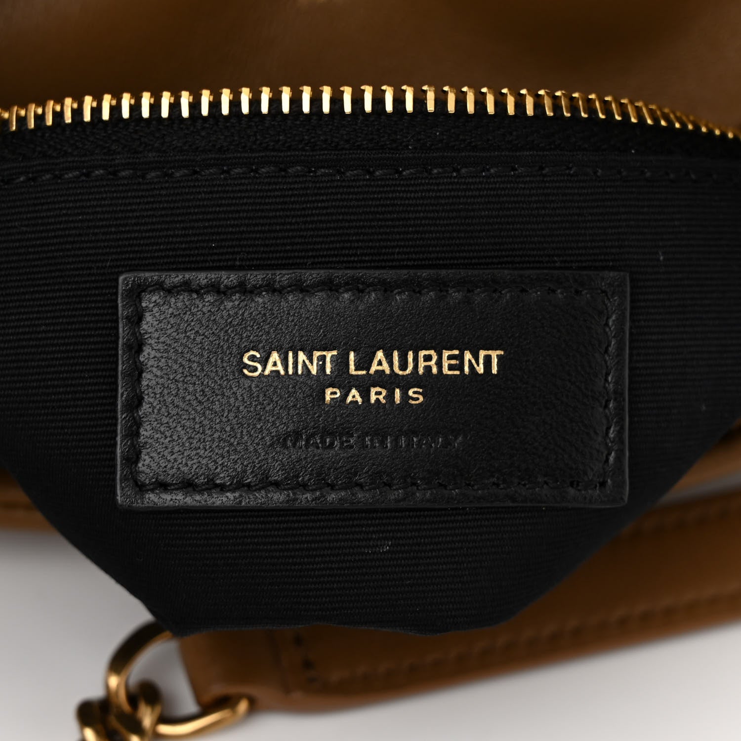 Saint Laurent Lambskin Quilted Toy Loulou Puffer Monogram Chain Satchel Dark Cork 6 of 10