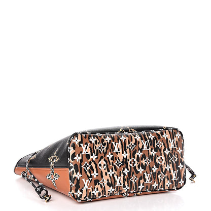 Louis Vuitton Monogram Giant Jungle Neverfull MM Black 5 of 11