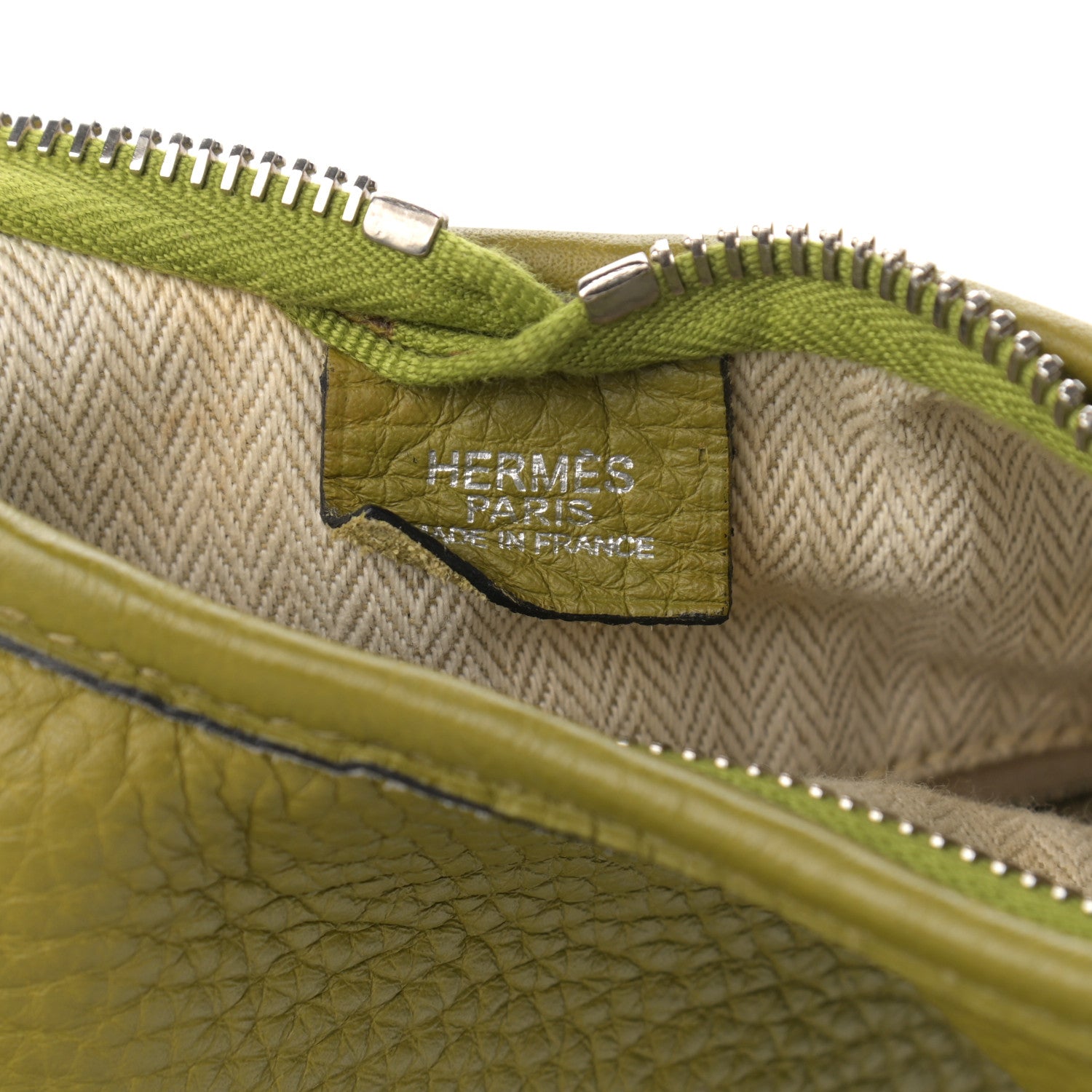 Hermes Taurillon Clemence Massai PM Vert Anis 6 of 13