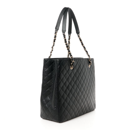 Chanel Caviar Quilted Pocket Large Tote Black 3 of 11