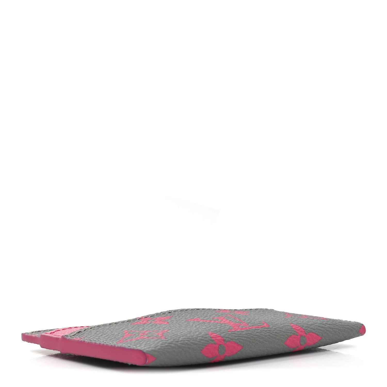 Louis Vuitton Monogram Glow Double Card Holder Gray Pink 4 of 6