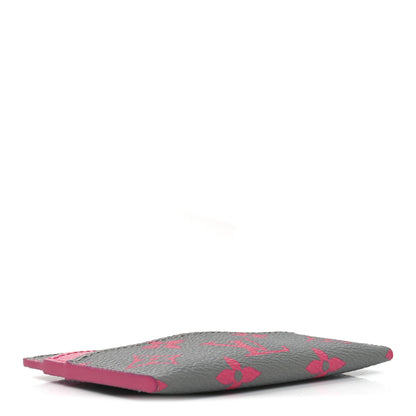 Louis Vuitton Monogram Glow Double Card Holder Gray Pink 4 of 6