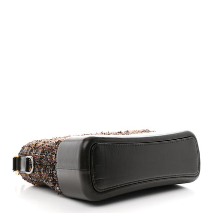 Chanel Tweed Calfskin Medium Gabrielle Hobo Brown 4 of 13