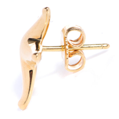 Tiffany 18K Yellow Gold 15mm Elsa Peretti Starfish Earrings 3 of 4
