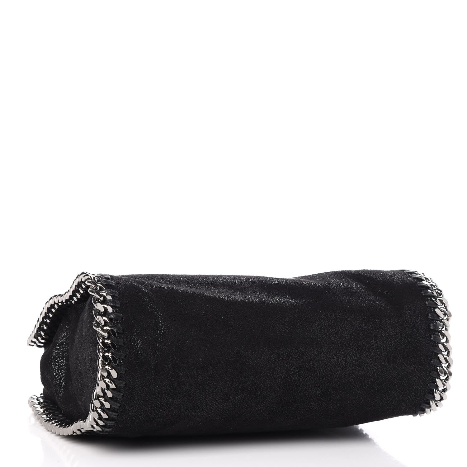 Stella McCartney Shaggy Deer Mini Falabella Fold Over Tote Black 5 of 8