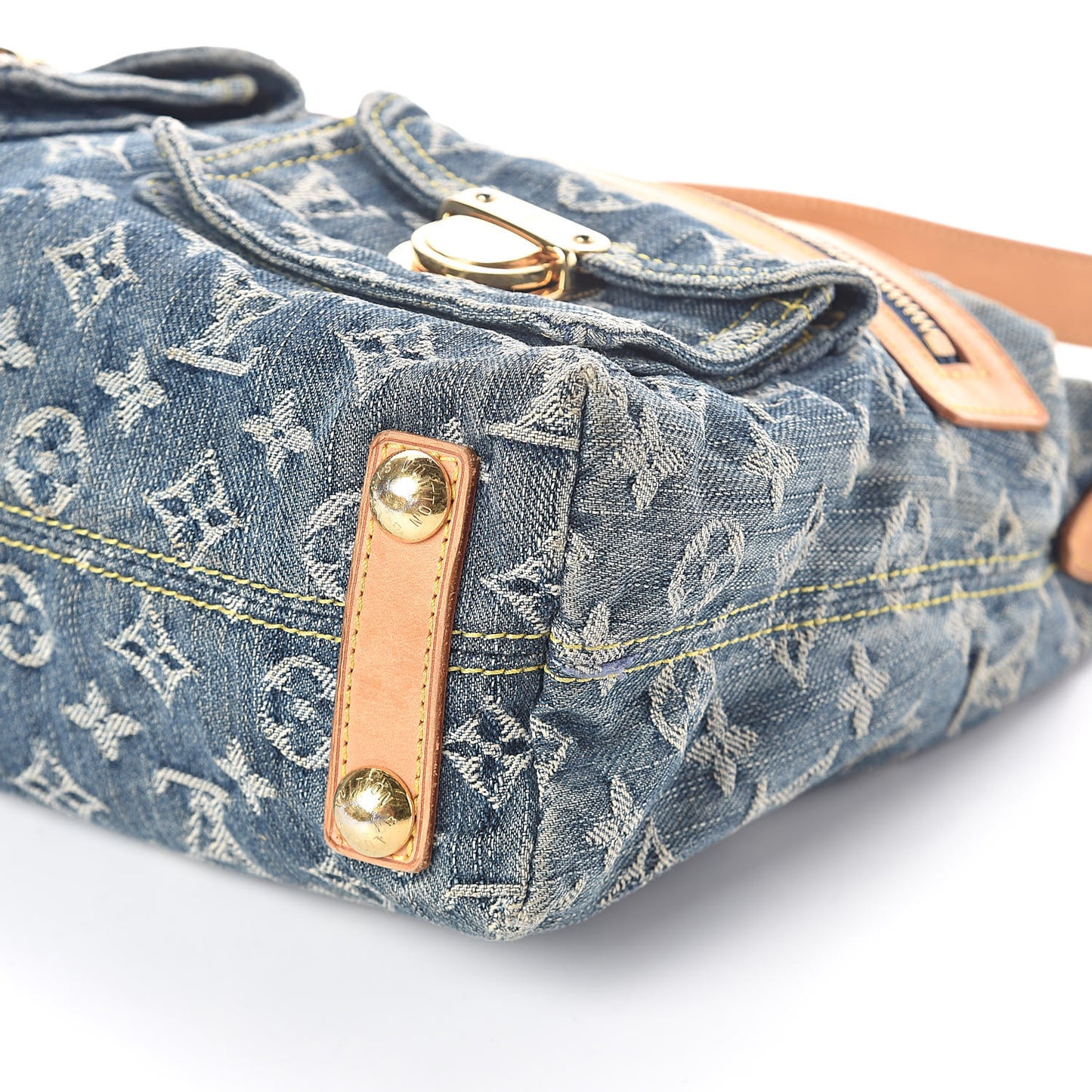 Monogram Denim Baggy PM Blue