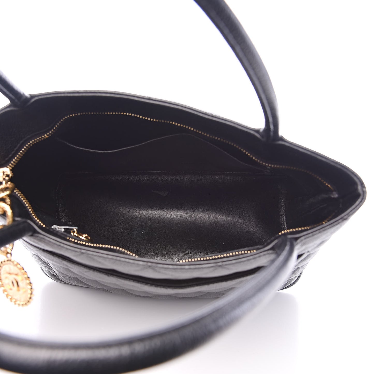 Caviar Medallion Tote Black