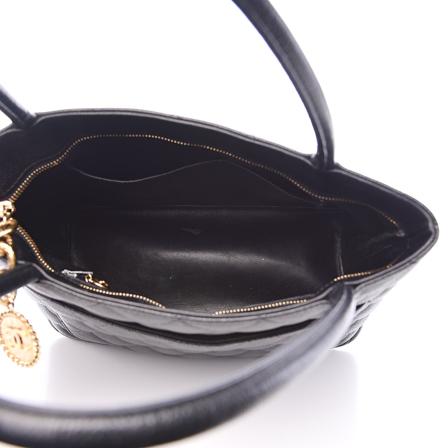 Chanel Caviar Medallion Tote Black 5 of 15