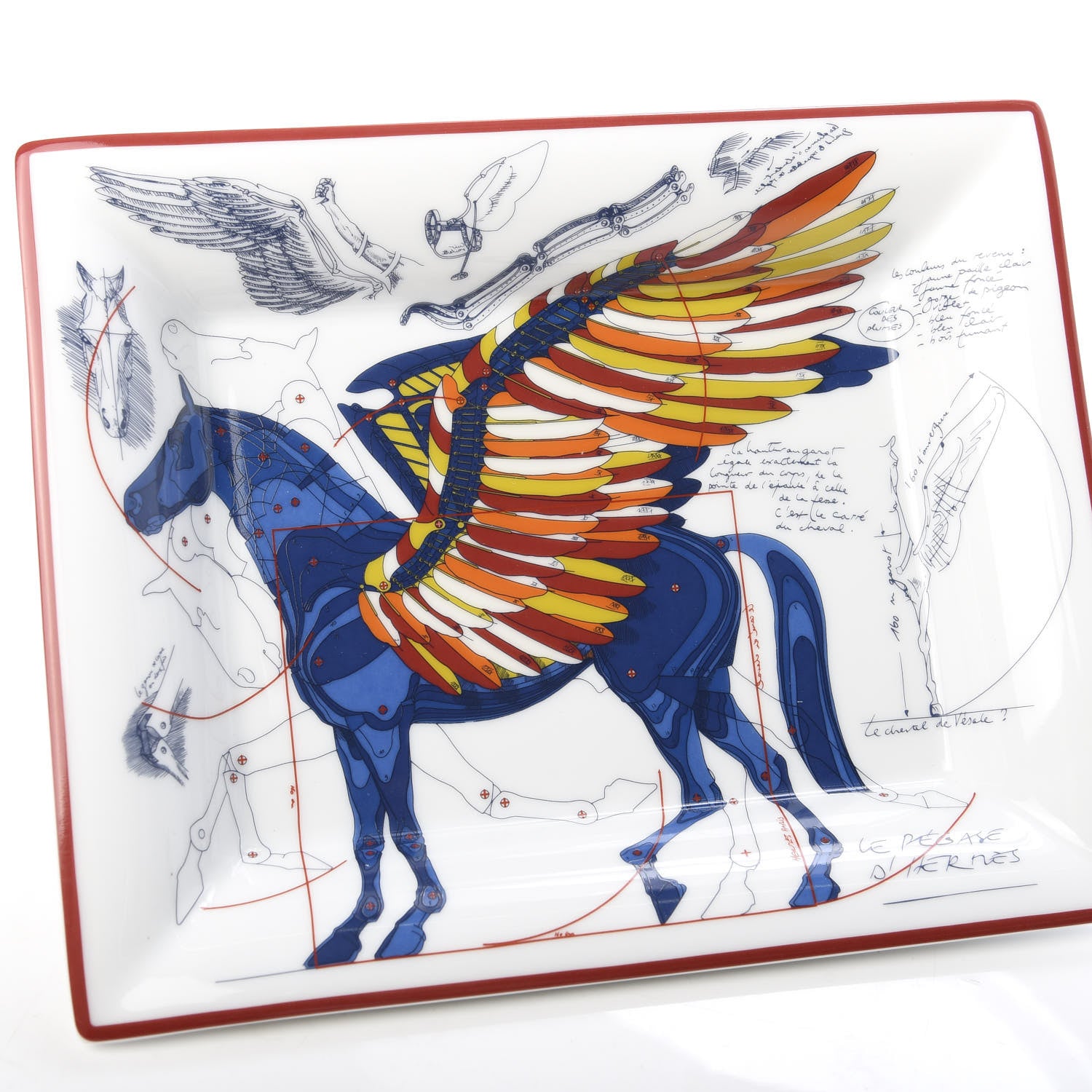 Hermes Porcelain Pegase Change Tray Anis Outremer 5 of 6