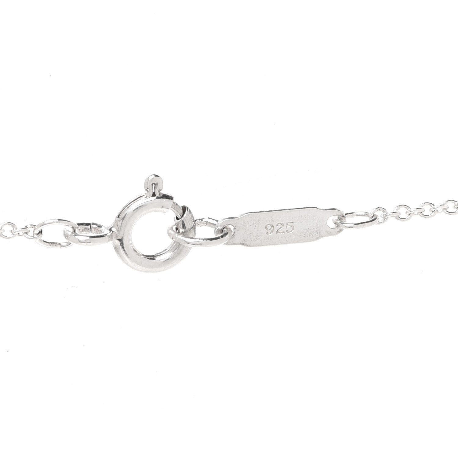 Tiffany Sterling Silver Diamond Envelope Pendant Necklace 4 of 6