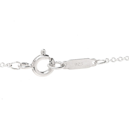 Tiffany Sterling Silver Diamond Envelope Pendant Necklace 4 of 6