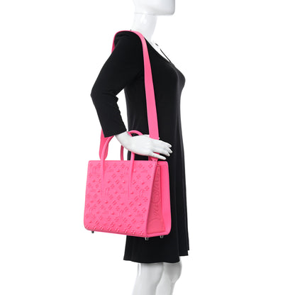 Christian Louboutin Calfskin Spikes Loubinthesky Medium Paloma Fuchsia 2 of 11
