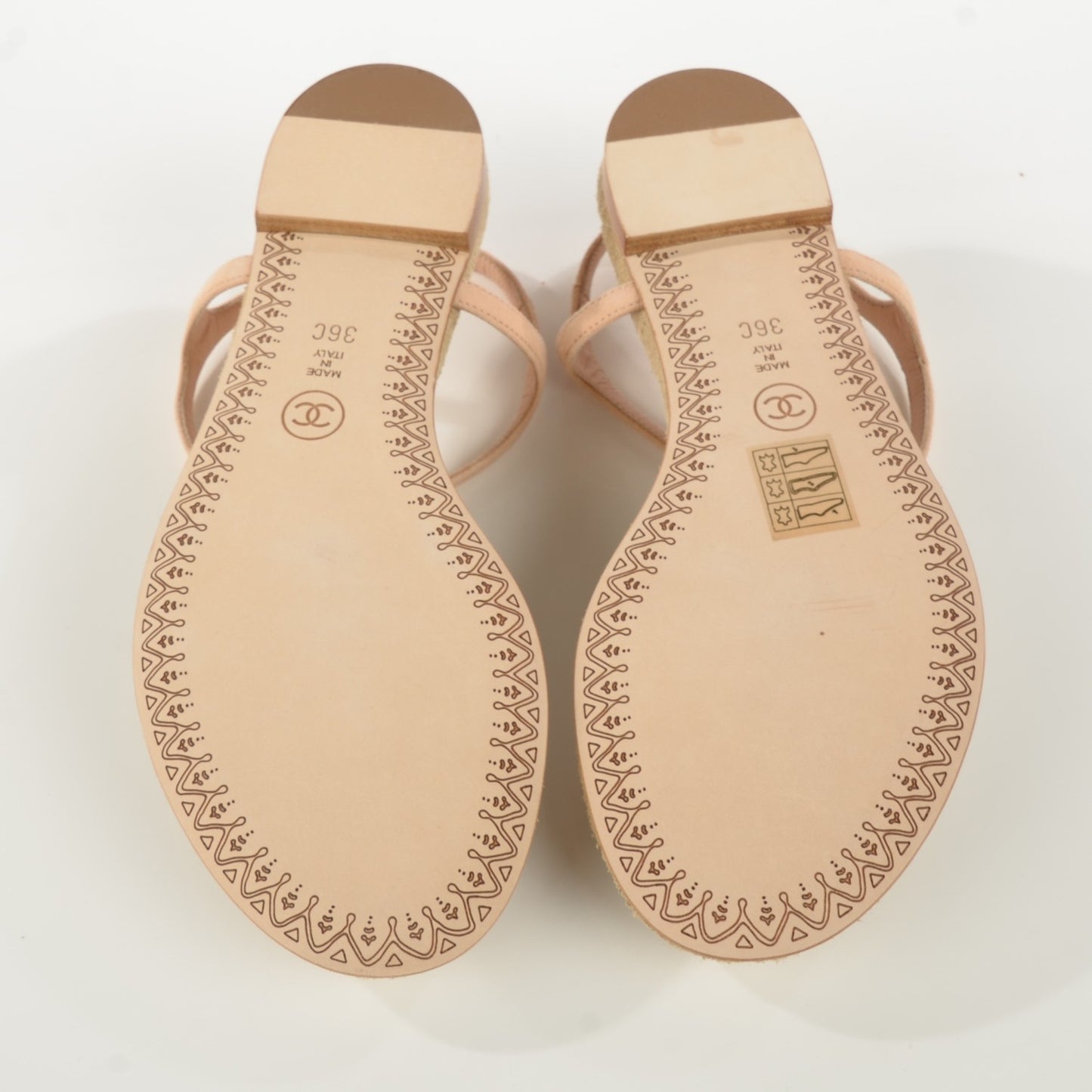 Kid Suede Crystal Dubai CC Thong Sandals 36 Light Pink