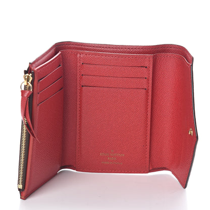 Louis Vuitton Damier Ebene Victorine Wallet Red 5 of 6