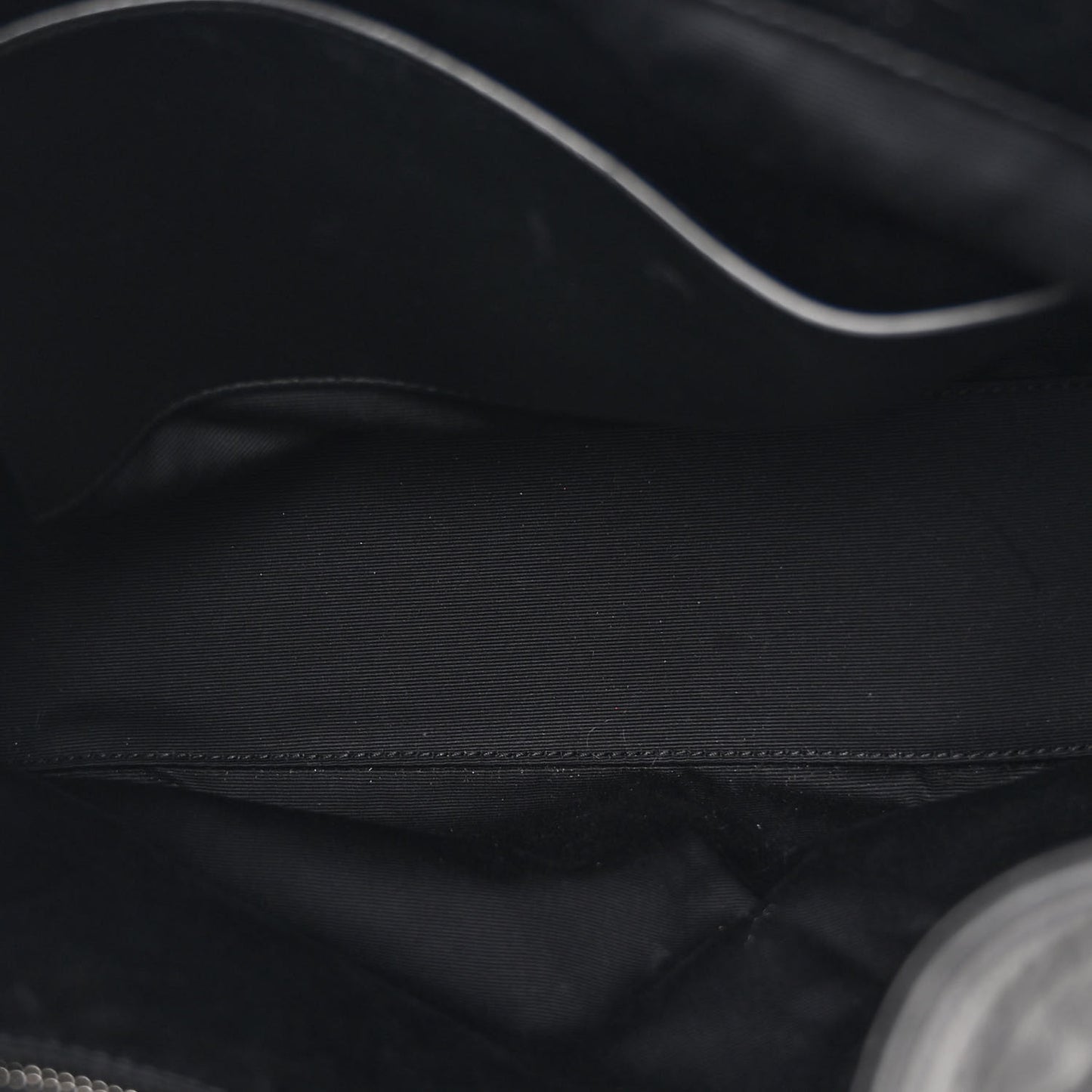 Crinkled Calfskin Matelasse Monogram Medium Niki Shopper Tote Black
