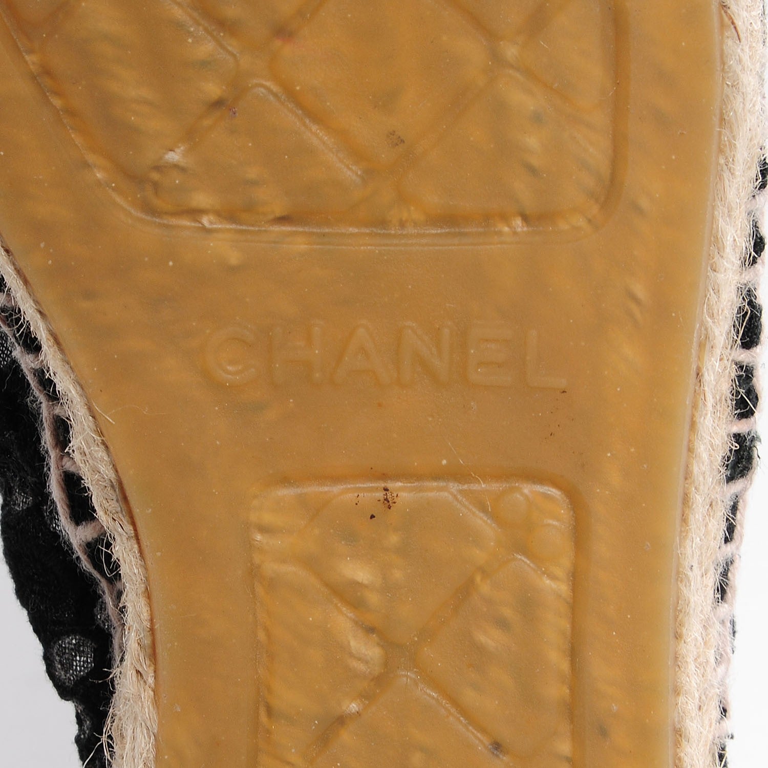 Chanel Lace Patent CC Espadrilles 38 Black 7 of 9