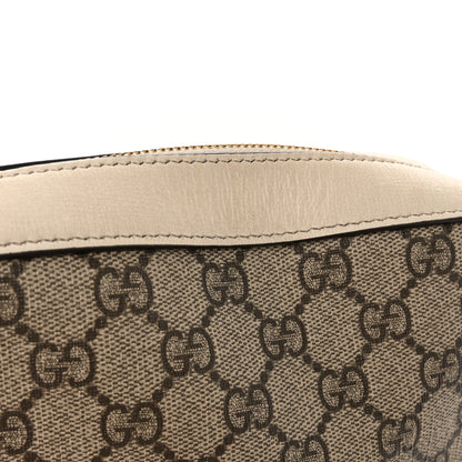 Gucci GG Supreme Monogram Small Horsebit 1955 Shoulder Bag Beige Mystic White 11 of 12