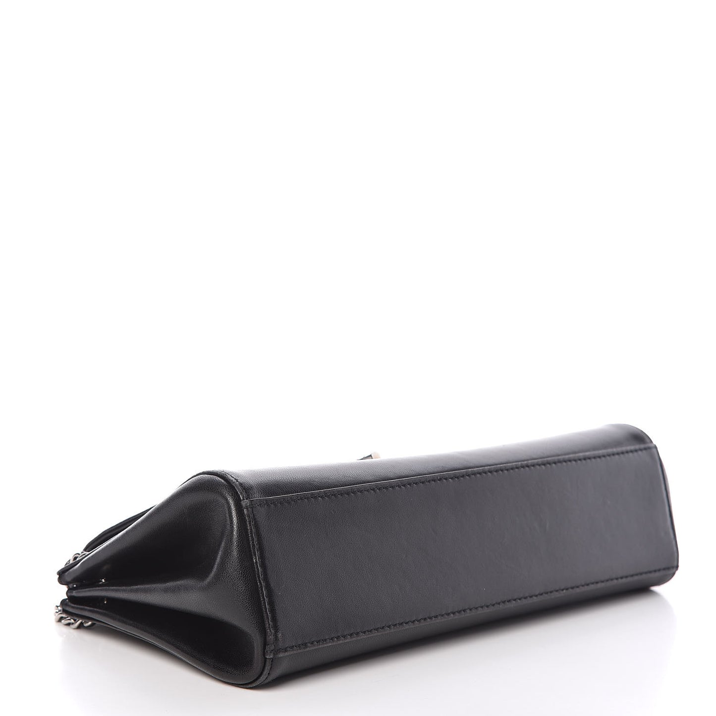 Lambskin Mademoiselle Accordion Flap Black