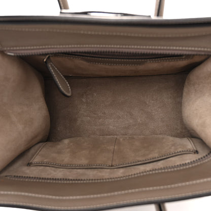Celine Drummed Calfskin Micro Luggage Souris 5 of 13