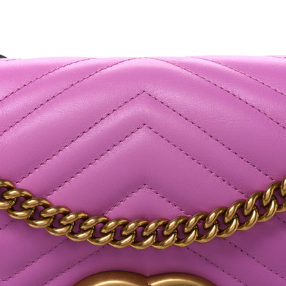 Gucci Calfskin Matelasse Medium GG Marmont Shoulder Bag Candy Mousse 7 of 9