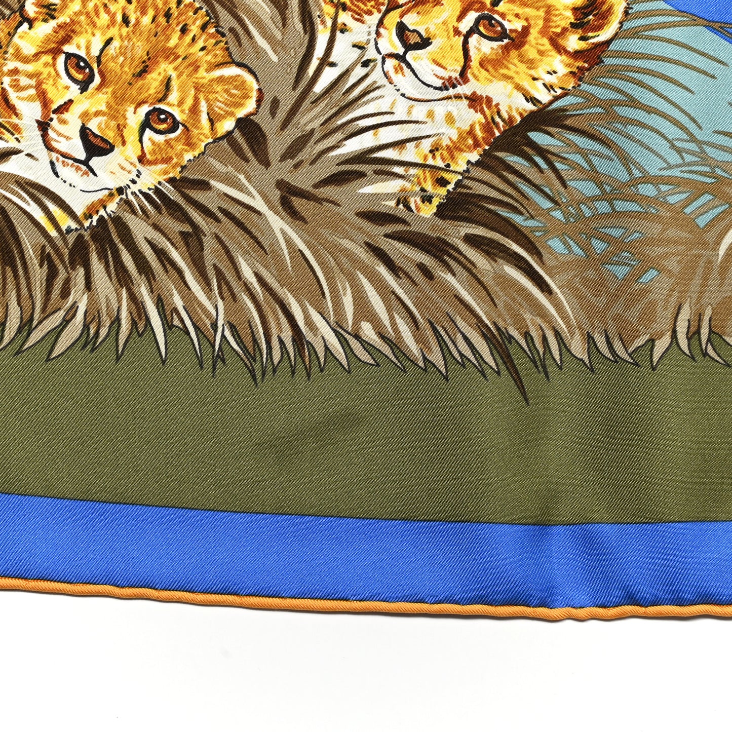 Silk Guepards Scarf 90
