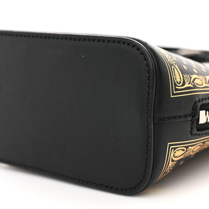 Gucci X SEGA Calfskin GUCCY Stars Mini Dome Shoulder Bag Black Gold 10 of 14