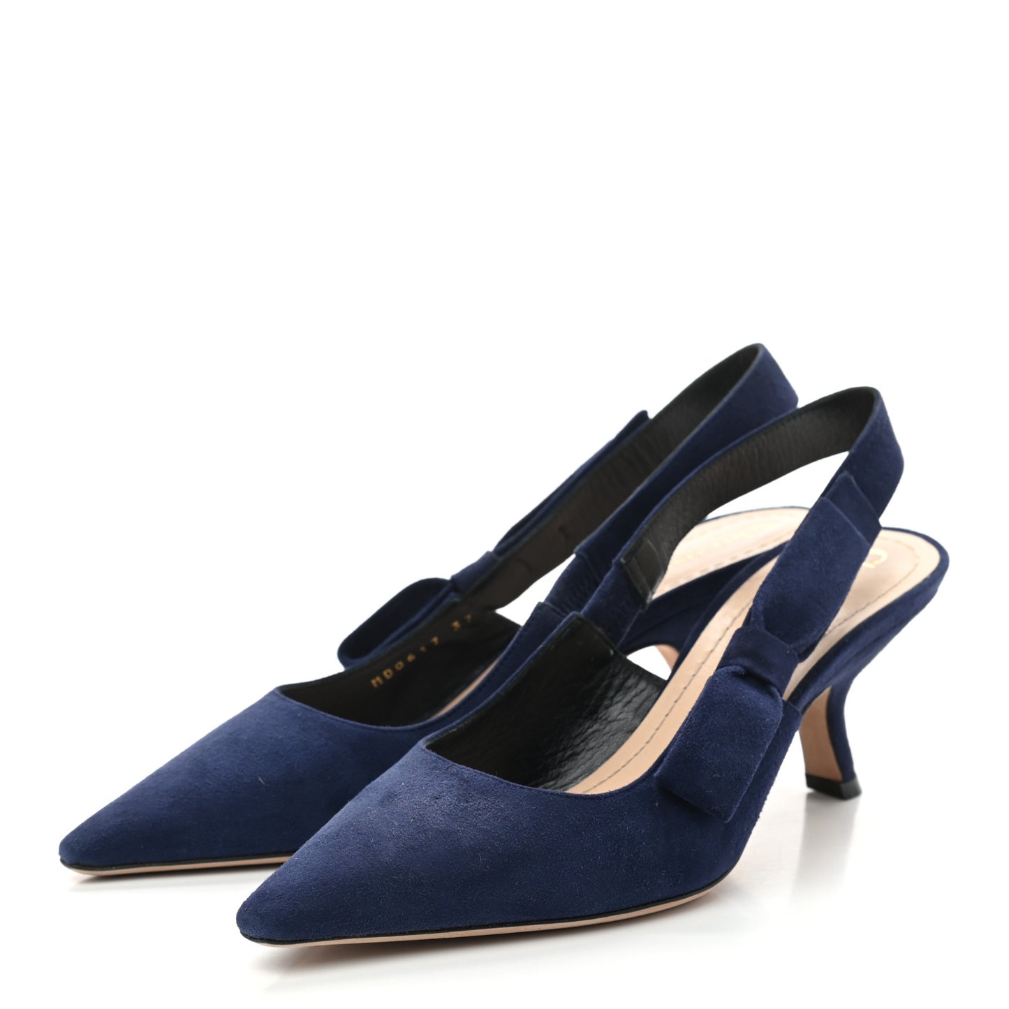 Suede Sweet D Slingback Pumps 37 Indigo