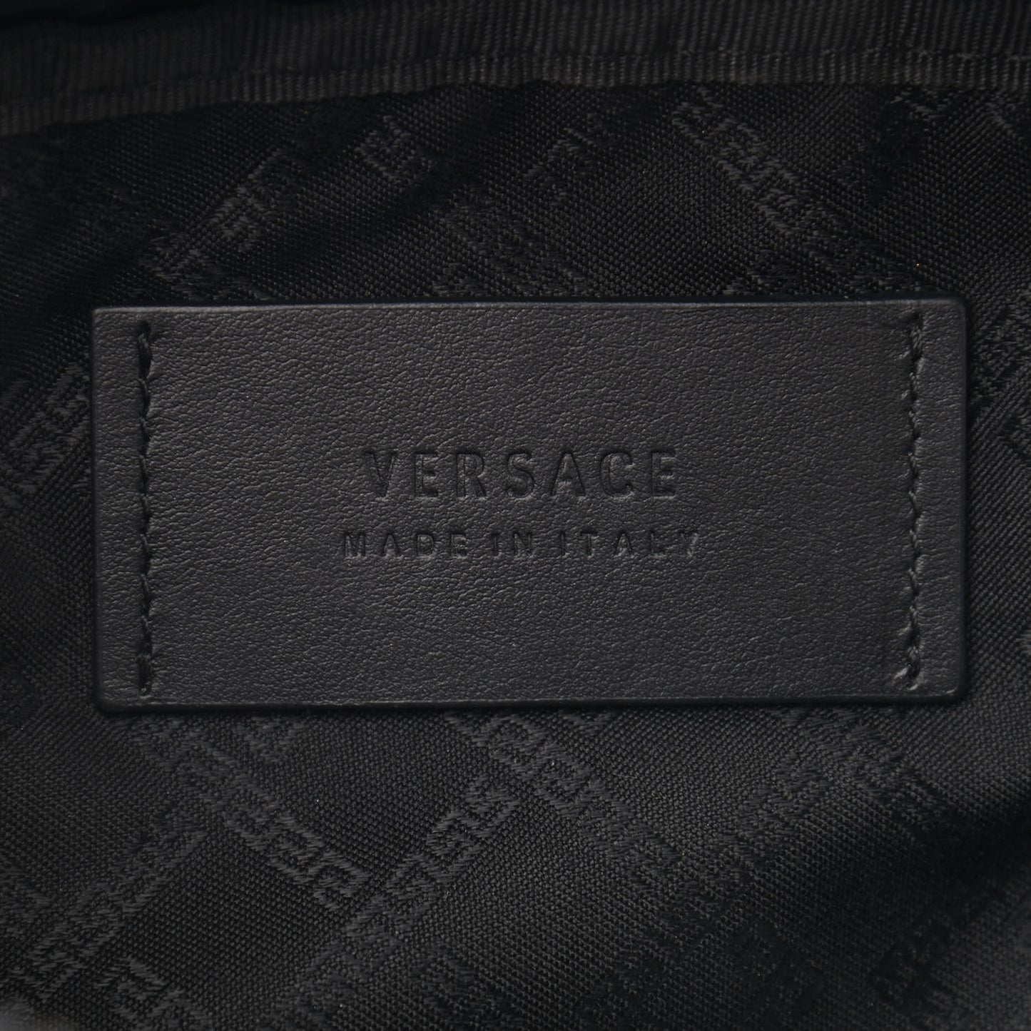 Nylon Palazzo Medusa Belt Bag Black