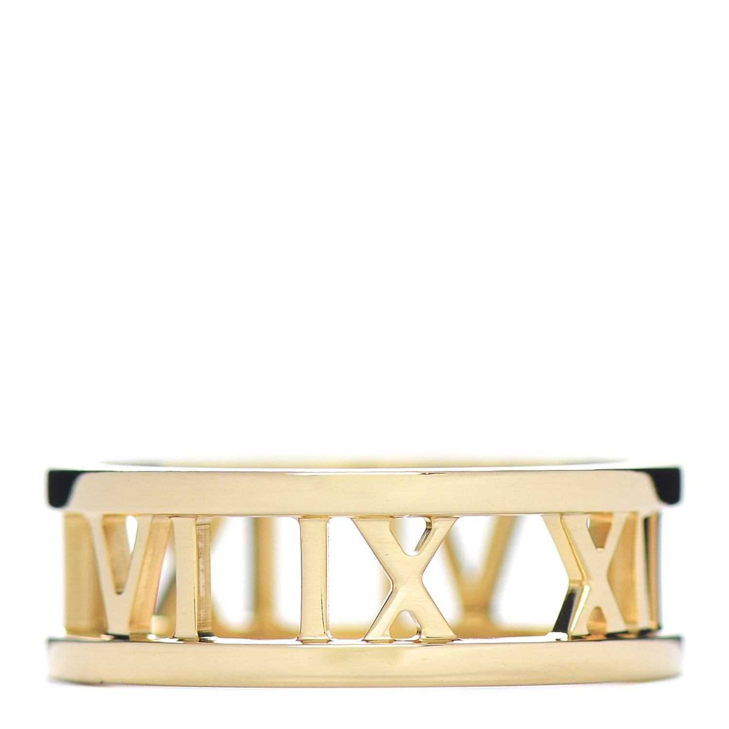 Tiffany 18K Yellow Gold Atlas Open Ring 54 6.75 1 of 4
