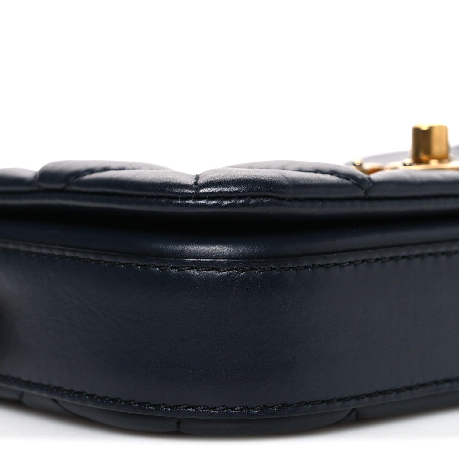 Chanel Calfskin Quilted Mini Nailed CC Flap Bag Blue 9 of 10